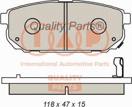 IAP QUALITY PARTS 704-21084 - Bremžu uzliku kompl., Disku bremzes adetalas.lv