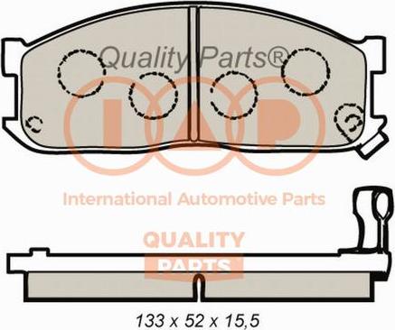 IAP QUALITY PARTS 704-21080 - Bremžu uzliku kompl., Disku bremzes adetalas.lv