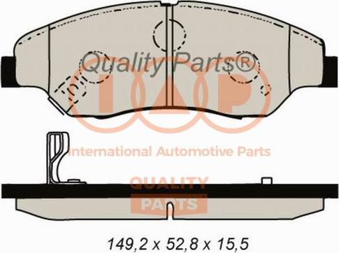 IAP QUALITY PARTS 704-21021 - Bremžu uzliku kompl., Disku bremzes adetalas.lv