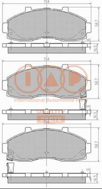 IAP QUALITY PARTS 704-21079 - Bremžu uzliku kompl., Disku bremzes adetalas.lv