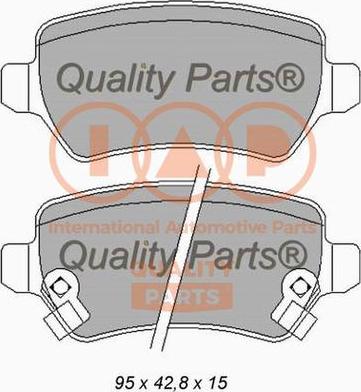 IAP QUALITY PARTS 704-21121X - Bremžu uzliku kompl., Disku bremzes adetalas.lv