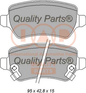 IAP QUALITY PARTS 704-21121 - Bremžu uzliku kompl., Disku bremzes adetalas.lv