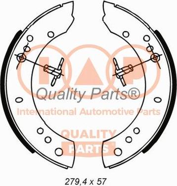 IAP QUALITY PARTS 705-14040 - Bremžu loku komplekts adetalas.lv