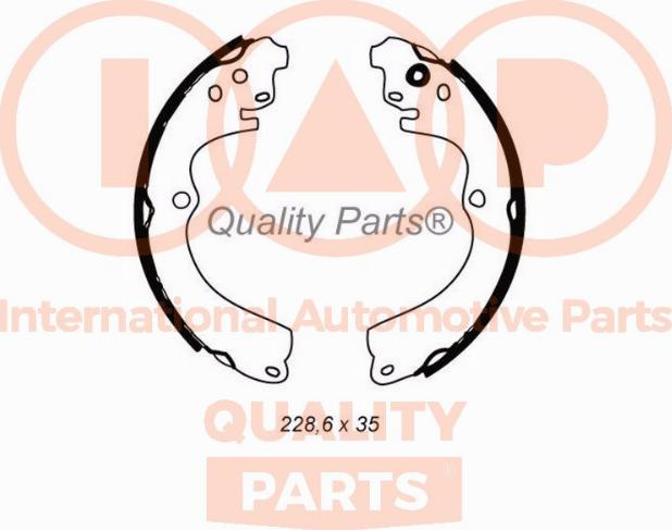 IAP QUALITY PARTS 705-15031 - Bremžu loku komplekts adetalas.lv