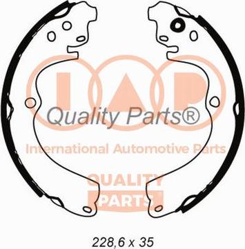 IAP QUALITY PARTS 705-15031 - Bremžu loku komplekts adetalas.lv