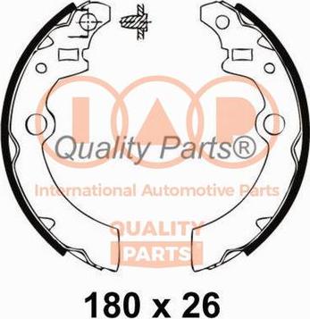 IAP QUALITY PARTS 705-16076 - Bremžu loku komplekts adetalas.lv