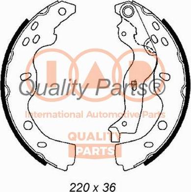 IAP QUALITY PARTS 705-16100 - Bremžu loku komplekts adetalas.lv