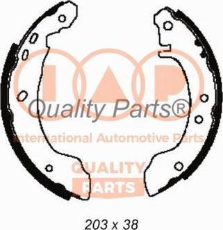 IAP QUALITY PARTS 705-13080 - Bremžu loku komplekts adetalas.lv