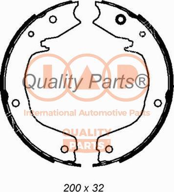 IAP QUALITY PARTS 705-12022 - Bremžu loku kompl., Stāvbremze adetalas.lv