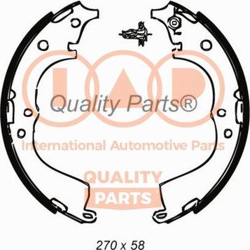 IAP QUALITY PARTS 705-17061 - Bremžu loku komplekts adetalas.lv