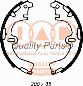 IAP QUALITY PARTS 705-17080 - Bremžu loku komplekts adetalas.lv