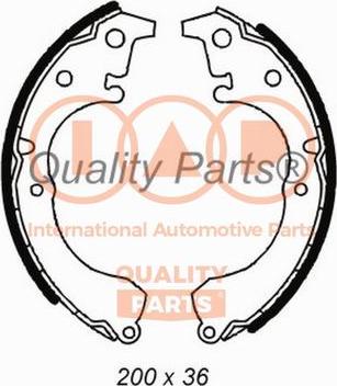 IAP QUALITY PARTS 705-17087 - Bremžu loku komplekts adetalas.lv