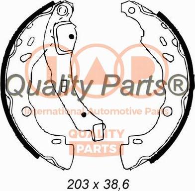 IAP QUALITY PARTS 705-29011 - Bremžu loku komplekts adetalas.lv