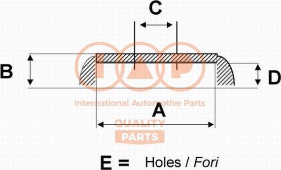 IAP QUALITY PARTS 710-07090 - Bremžu trumulis adetalas.lv