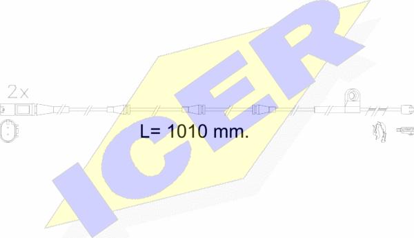 Icer 610622 E C - Indikators, Bremžu uzliku nodilums adetalas.lv