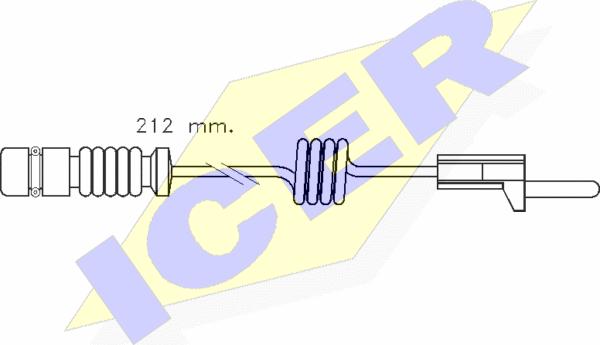 Icer 610259 E C - Indikators, Bremžu uzliku nodilums adetalas.lv