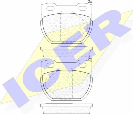 Icer 141090-201 - Bremžu uzliku kompl., Disku bremzes adetalas.lv