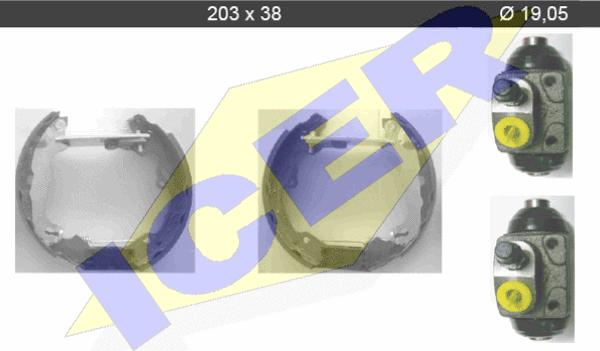 Icer 79KT0033 C - Bremžu loku komplekts adetalas.lv