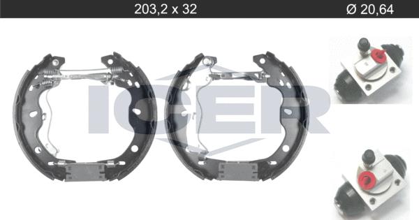 Icer 79KT0121 C - Bremžu loku komplekts adetalas.lv