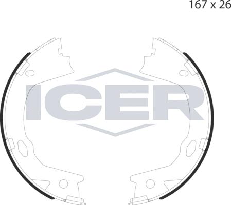 Icer 79PB4055 C - Bremžu loku kompl., Stāvbremze adetalas.lv