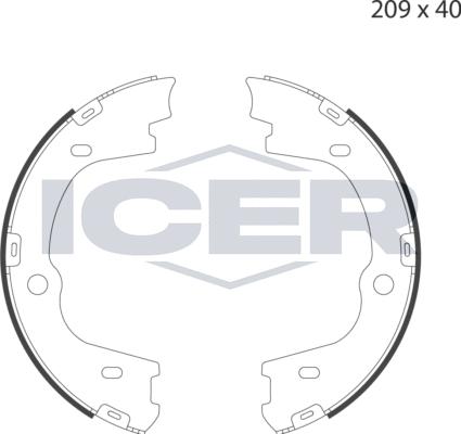 Icer 79PB4051 C - Bremžu loku kompl., Stāvbremze adetalas.lv