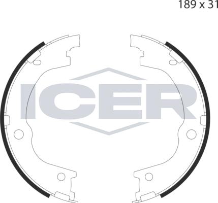 Icer 79PB4053 C - Bremžu loku kompl., Stāvbremze adetalas.lv