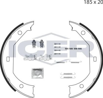 Icer 79PB4004 C - Bremžu loku kompl., Stāvbremze adetalas.lv