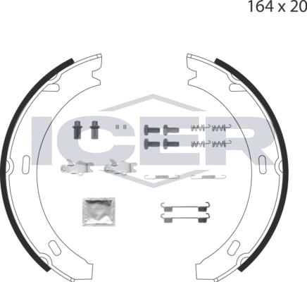 Icer 79PB4011 C - Bremžu loku kompl., Stāvbremze adetalas.lv