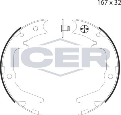 Icer 79PB4034 C - Bremžu loku kompl., Stāvbremze adetalas.lv