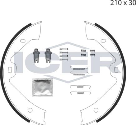 Icer 79PB4029 C - Bremžu loku kompl., Stāvbremze adetalas.lv