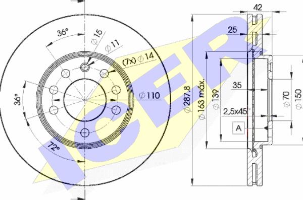 Icer 78BD9043-2 - Bremžu diski adetalas.lv