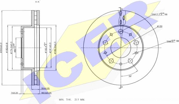 Icer 78BD4622-1 - Bremžu diski adetalas.lv