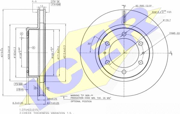 Icer 78BD4113-2 - Bremžu diski adetalas.lv