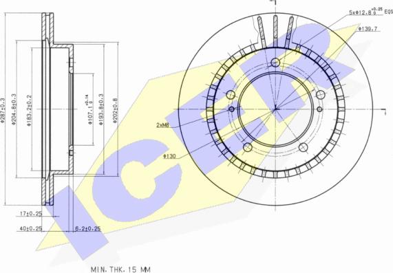 Icer 78BD5600-2 - Bremžu diski adetalas.lv