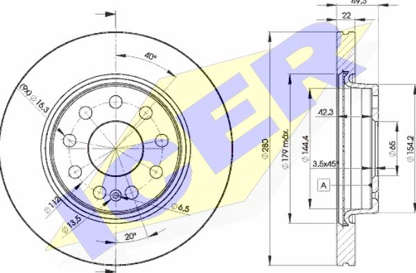 Icer 78BD5614-2 - Bremžu diski adetalas.lv