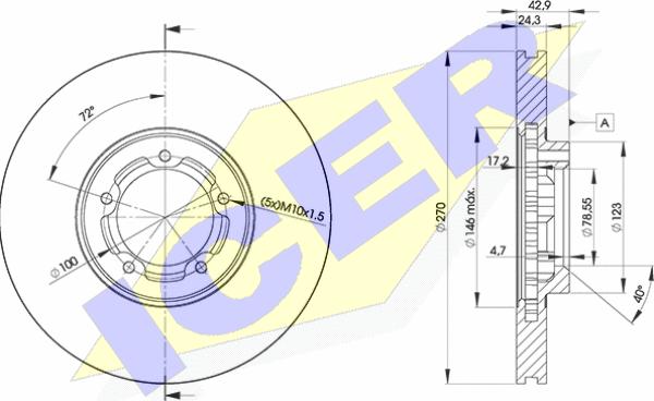 Icer 78BD5611-2 - Bremžu diski adetalas.lv