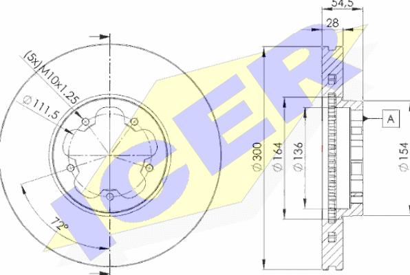 Icer 78BD5630-2 - Bremžu diski adetalas.lv