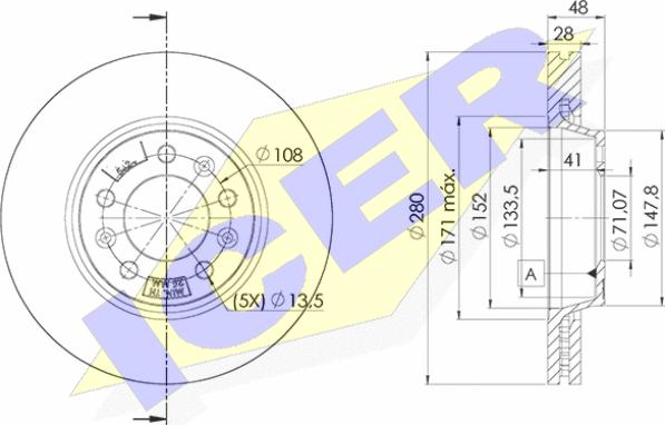 Icer 78BD5624-2 - Bremžu diski adetalas.lv