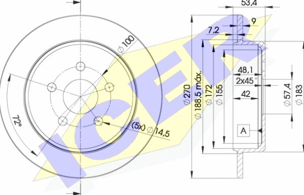 Icer 78BD5114-2 - Bremžu diski adetalas.lv