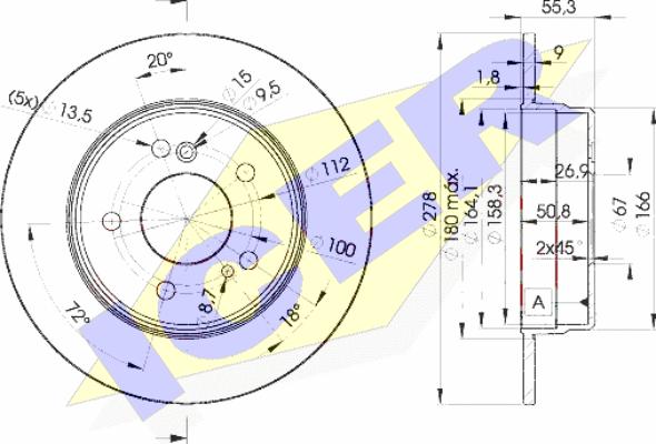 Icer 78BD0412-2 - Bremžu diski adetalas.lv