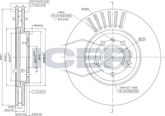 Icer 78BD1569-1 - Bremžu diski adetalas.lv