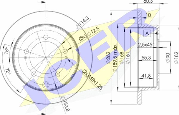 Icer 78BD8326-2 - Bremžu diski adetalas.lv