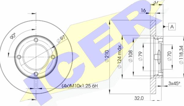 Icer 78BD8702-2 - Bremžu diski adetalas.lv