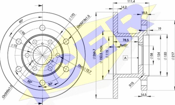 Icer 78BD3907-1 - Bremžu diski adetalas.lv