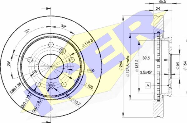 Japanparts 6003340 - Bremžu diski adetalas.lv