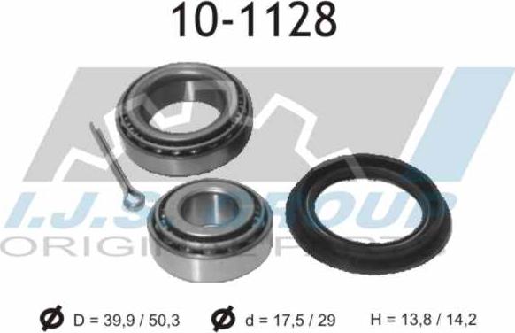 IJS GROUP 10-1128 - Riteņa rumbas gultņa komplekts adetalas.lv