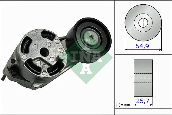 INA 534 0516 10 - Siksnas spriegotājs, Ķīļsiksna adetalas.lv