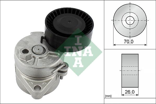 INA 534 0104 10 - Siksnas spriegotājs, Ķīļsiksna adetalas.lv