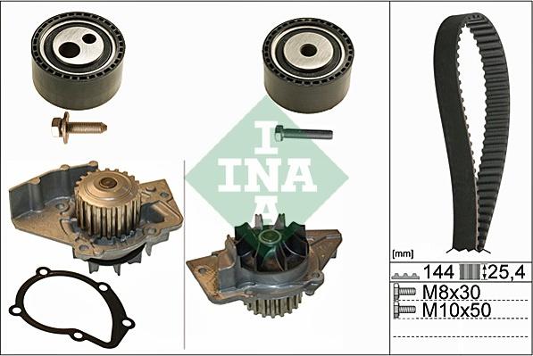 INA 530 0474 30 - Ūdenssūknis + Zobsiksnas komplekts adetalas.lv