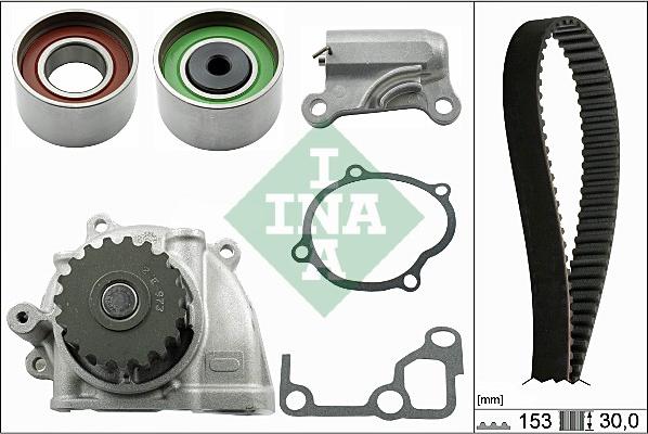 INA 530 0477 30 - Ūdenssūknis + Zobsiksnas komplekts adetalas.lv